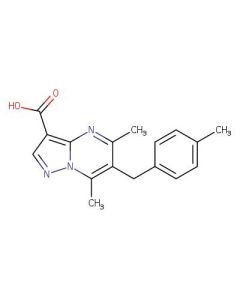 Astatech 5,7-DIMETHYL-6-(4-METHYLBENZYL)PYRAZOLO[1,5-A]PYRIMIDINE-3-CARBOXYLIC ACID, 95.00% Purity, 0.25G